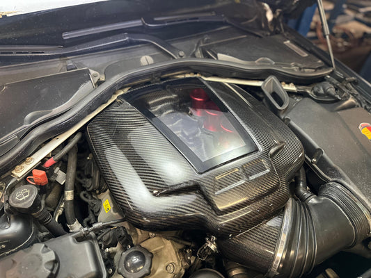BMW E9x (S65) M3 Carbon Plenum - Lexan Glass