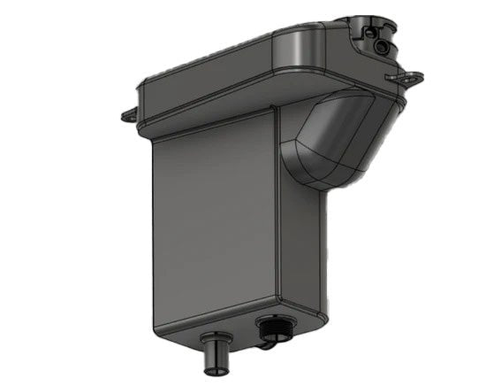 Billet Aluminum BMW Expansion Tank , E39 M5 , Gray-Left